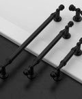 10 Pack Matte Black Cabinet Pulls 5 Inch 128mm Center to Center Drawer Handles for Kitchen Cabinets and Bathroom Cabinet Hardware ZH0083