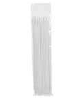Top Shelf Screw Mount Cable Ties Packed In A Bag Of One Hundred Pieces Measuring Eight Inches Black With A Knockout Fifty Pound Pull Rating Plenum Approved Sun Proof For Indoor Outdoor Cable Wrangling That Is Dead Simple, clear plastic pack of ties.