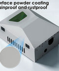 Heavy Duty Outdoor EV Charger Box Weatherproof Wall Mount Cover For Electric Vehicles with powder coating and ventilation.