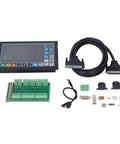 4 Axis CNC Motion Controller DDCSV41 Standalone Offline System components with 7 inch TFT display, cables, and connectors.