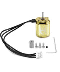Gold Viper 1721 Brushless Motor 2800KV with cables and screws for 1/18 Rc Cars Upgrade TRX4M Ascent-18 compatible with MBL32 QuicRun ESC
