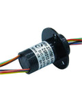 Miniature Conductive Slip Ring Rotary Connector 12 Way 2A for Stage Lighting with multicolored wires