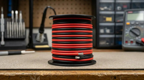8 Gauge Silicone Wire 33ft Ultra Flexible 2 Conductor Parallel Cable With Tinned Copper High Temp Resistant Minus 60C To 200C