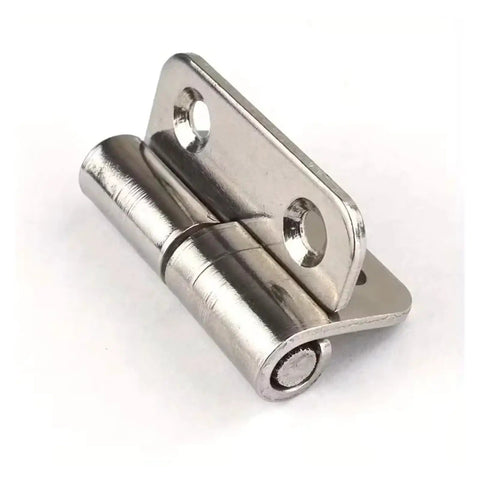 Close-up of one of the Four Piece Detachable Hinges With Left Hand Lifting Sliding Joint Design, Heavy Duty Metal Hardware for easy door removal