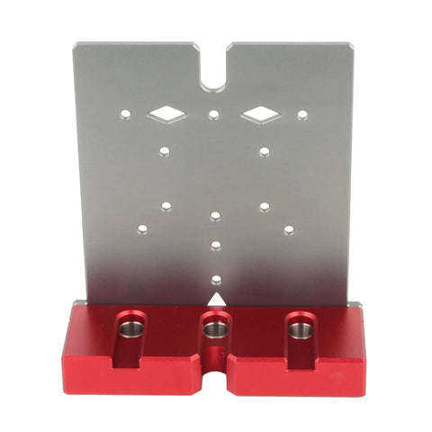 Rock Solid Woodworking Hole Saw Kit Set With Stainless Steel Drill Bits And Aluminum Alloy Body Designed For Cabinet Wardrobe Hinge Installation, red jig