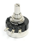 RV24YN20S 50K Carbon Composition Potentiometer, Single Turn Rotary Potentiometer, Top Adjustment, Round Shaft, 3 Terminals, 24x13mm Body