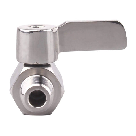 Stainless Steel Ball Valve Inline One Quarter Inch NPT Female To Male Thread Pack Of 2 Heavy Duty SUS316 Body With Double Seal