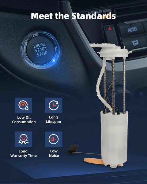 Electric Fuel Pump Module Assembly For Chevy GMC CK Series Trucks 1997 1998 1999 2000 next to engine start stop button.