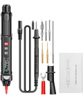 Grab And Go Handy Digital Multimeter Pen With Voice Readouts A3009, detachable probe, voltage measurement accessories displayed.
