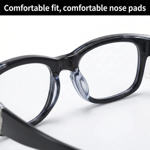 Heavy Duty Shop Ready Anti Fog Safety Glasses Featuring Rock Solid Side Shields And Easy Adjust Temples clear view of comfortable nose pads.