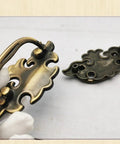 Bronze Drawer Pulls Kit, 2.4 Inch Hole Pitch Easy Install European Hanging Style, Zinc Alloy Cabinet Hardware, close-up
