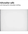 Two Piece Cutting Board Set For Kitchen Prep large board with black edges, non porous, hygienic, and dishwasher safe