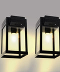 Outdoor Solar Wall Lights 2 Pack With 3 Modes Dusk To Dawn Motion Sensor LED Sconce IP65 Waterproof For Patio Fence Garden