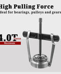 10 Inch 2 Jaw Gear Puller For Internal And External Removal Of Pulleys Bearings And Gears Ideal For Automotive Flywheels Displayed in Use