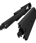 60 Inch Beefy Ultra Heavy Duty Drawer Slide With Lock D76 3 Inch Widening Black Electroplated Cold Rolled Steel Side View