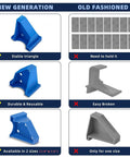 Comparison of Forty Pack Floor Spacers For Laminate Vinyl Plank Hardwood And Floating Floors with triangle and old designs.
