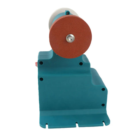 Banapoy 200W Cordless Bench Grinder Polisher, 7000Rpm Mini Sander with red grinding wheel, compact design for metal polishing.