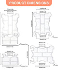 Two Pack Clear Acrylic Sofa Wall Spacers Keep Paint Fresh And Block Deep Scratches With Reusable Invisible Gap Push Backers That Lock Couches Tight To Walls For A Dope Home Setup dimensions and sizes.