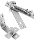 Heavy Duty Hidden Pivot Door Hinges Stainless Steel Swivel Torque Hardware For Cabinet And Bookshelf Doors Ideal For Home Office And Hotel Use Easy Install And Durable Performance 1 Pair