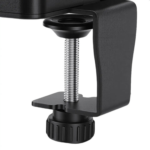 Lock Your Gaming Battlestation And Home Office With A Solid Desk Clamp Power Strip featuring a sturdy clamp with adjustable screw.