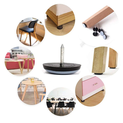 1 Inch Nail On Furniture Sliders 24 Pack Heavy Duty PTFE Teflon Chair Sliders Glides For Wooden Furniture Move Heavy Furniture Smoothly And Safely Floor Protectors To Prevent Scratches And Dents