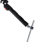 Telescoping Basin Wrench With LED Light, 10 To 17 Inch Adjustable Under-Sink Tool, black grip, metal head, pro-grade