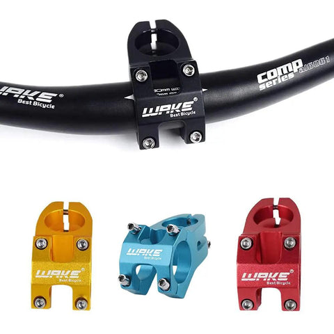 Beefy 31.8mm Mountain Bike Stem Riser 45mm shown in black with various color options, aluminum 6061 design, for 1-1/8 steerer