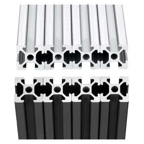 Rock Solid 4 Pack 2020 T Slot Aluminum Extrusion Profile Anodized Linear Guide Rail For 3D Printer CNC Frame And DIY Workbench Built Tough Zero Drag Heavy Duty Bar System