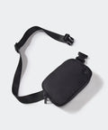 Everywhere Two Way Zipper Fanny Pack Nylon Waist Bag For Women With Adjustable Strap Water-Resistant Belt Pack Black