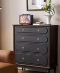 Wooden dresser with Solid Vintage Antique Brass Cabinet Knobs 12 Pack For Dresser Drawers Cabinets And Kitchen Hardware