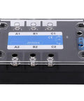 Solid State Relay SSR DC to AC Control With DC Control, AC Output, Bolted Installation for Power Control Gear and Industrial Electrical Applications, Built Tough, Reliable, Easy Mount for Heavy Duty Setups, top view