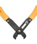 Heavy Duty Adjustable Wire Stripper And Mini Cutter Pliers For 0.5 To 4.0 Mm Wired Gear with yellow rubber grips and precision blade.