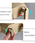 UBNMIUBV Rainfall Shower System Gold, Luxury Brass Shower Faucet Set showing temperature regulation and mode adjustment knobs.