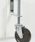 Heavy Duty Gate Caster Zinc Wheel With Spring Shock Absorber, Rubber Wheel, Sturdy Metal Body, Ideal For Large Gates.