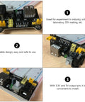 Portable 5V Breadboard Power Supply Module for MB102, 6.5 to 12V Input, Safe Up To 33V, Stabilized Output, Plug And Play Power Board for School Labs, Hobbyists, and Industrial Electronics Projects with 3.3V and 5V pins