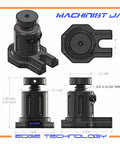 Beefy Heavy Duty Machinist Jack For Milling Machines With Three Quarters To Six ACME Screw Large 1.4 Inch Contact Pad Brass Locking Boltable Base Five Eighth Inch T Nut Included For Rock Solid Height Keeping diagram
