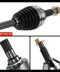 Close-up of Nissan Altima Front CV Axle Shaft Assembly Set Of Two For 2007 2013 2.5L Automatic CVT Transaxle Rogue 2008 2013 FWD.
