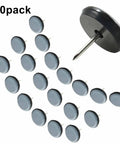 20 Pack 1 Inch Round Furniture Sliders With PTFE Teflon Bottom Heavy Duty Chair Glides For Smooth Carpet And Laminate Floors Zero Hassle Nail On Design Slip Free Grip Total Floor Savior Essentials, showing a group of slider pads.