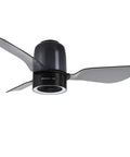48 Inch Smart Ceiling Fans with Lights and Remote/ App, 2.1 Speaker System with sleek design and translucent blades.