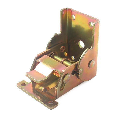 Locking Folding Hinges 90 Degree Foldable Shelf Brackets in rust-resistant steel for table bed legs