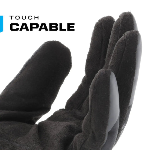 Close-up of Insulated Winter Work Gloves With 40g 3M Thinsulate Insulation Water And Wind Resistant Softshell Grip Ready Touchscreen