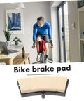 Quiet Indoor Cycle Brake Pads Replacement Set for Exercise Bike with rider in home setting, smooth operation display