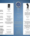 Comparison chart showing Wireless Gate Keypad With Keyless Entry Numeric Code Panel for Automatic Swing or Sliding Gate.