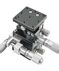 Three Axis Linear Stage For Crisp, Dope Precision Positioning With A 2.4 By 2.4 Inch Table, 0.01 mm Scale, 0.03 mm Precision