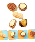 20 Pcs Resin Mini Food Toys Nuts Set For Dollhouse DIY Crafts, Realistic Peanut And Nut Decor For Tiny Kitchen, Assorted Colors