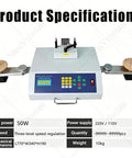 50W Component Counter With Automatic Resistance And Capacitance Counting LCD Display Leak Detection No Fuss Plug And Play Precise Parts Handling For Electronics Assembly And Mechanical Parts Processing Fast Reliable Easy Load, 770x340x190 mm