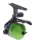 Crappie Thunder Underspin Fishing Reel With 4.3 To 1 Gear Ratio For Right Or Left Hand Retrieve In Green Built With Graphite Frame And All Metal Gears