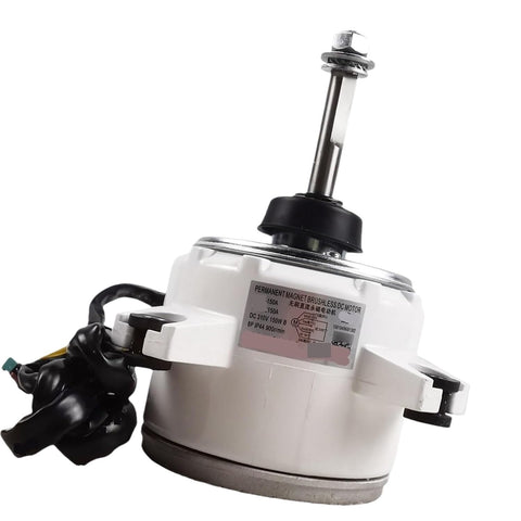 310V Brushless DC Motor for Outdoor Air Conditioner Units with rugged build, showing top view with metal components