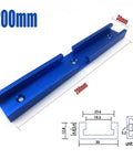 Awesome 4 Piece Woodworking T Slot Tracks Aluminum Jig Set With Pre Drilled Holes 200mm blue precision T track