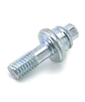 Heavy Duty Side Post Battery Terminal Bolts 3/8 Inch Thread 4 Pairs Short And Long Solid Galvanized Steel Auto Connector Extender close-up view.